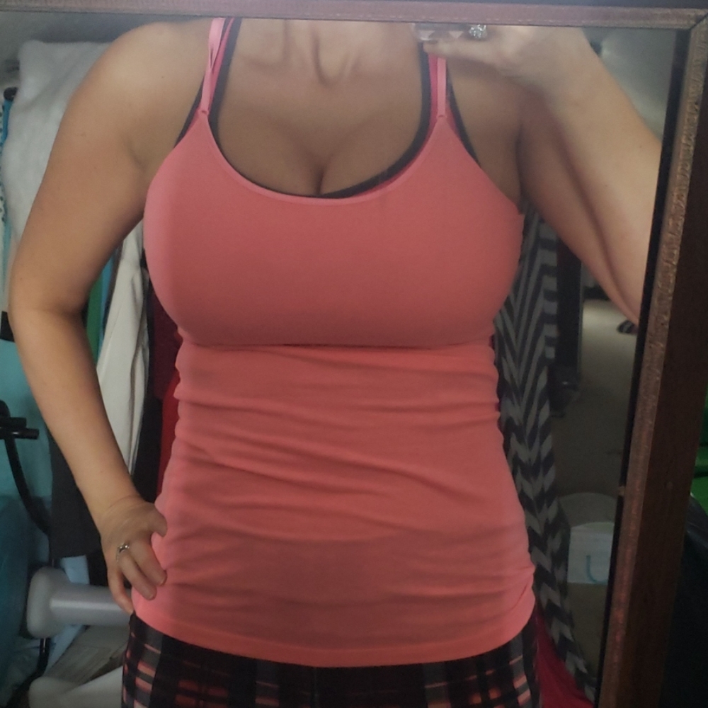 2 tank tops with built in bras get both for 12